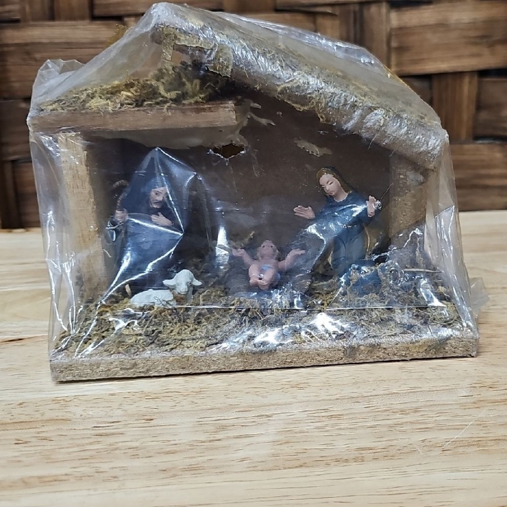 Miniature Nativity Scene Figurine